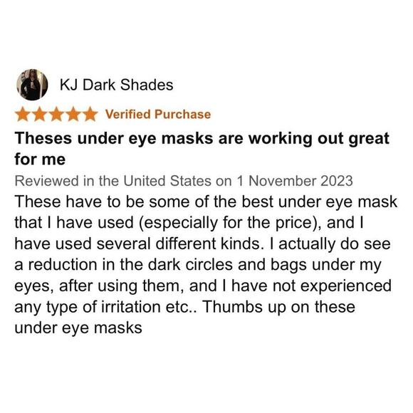 New KINPUR 24k Golden Eye Mask. 25 pairs (brand new never opened) - Picture 6 of 8